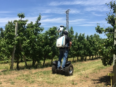 Escaneig 3D amb motxilla LiDAR Viametris i vehicle Segway