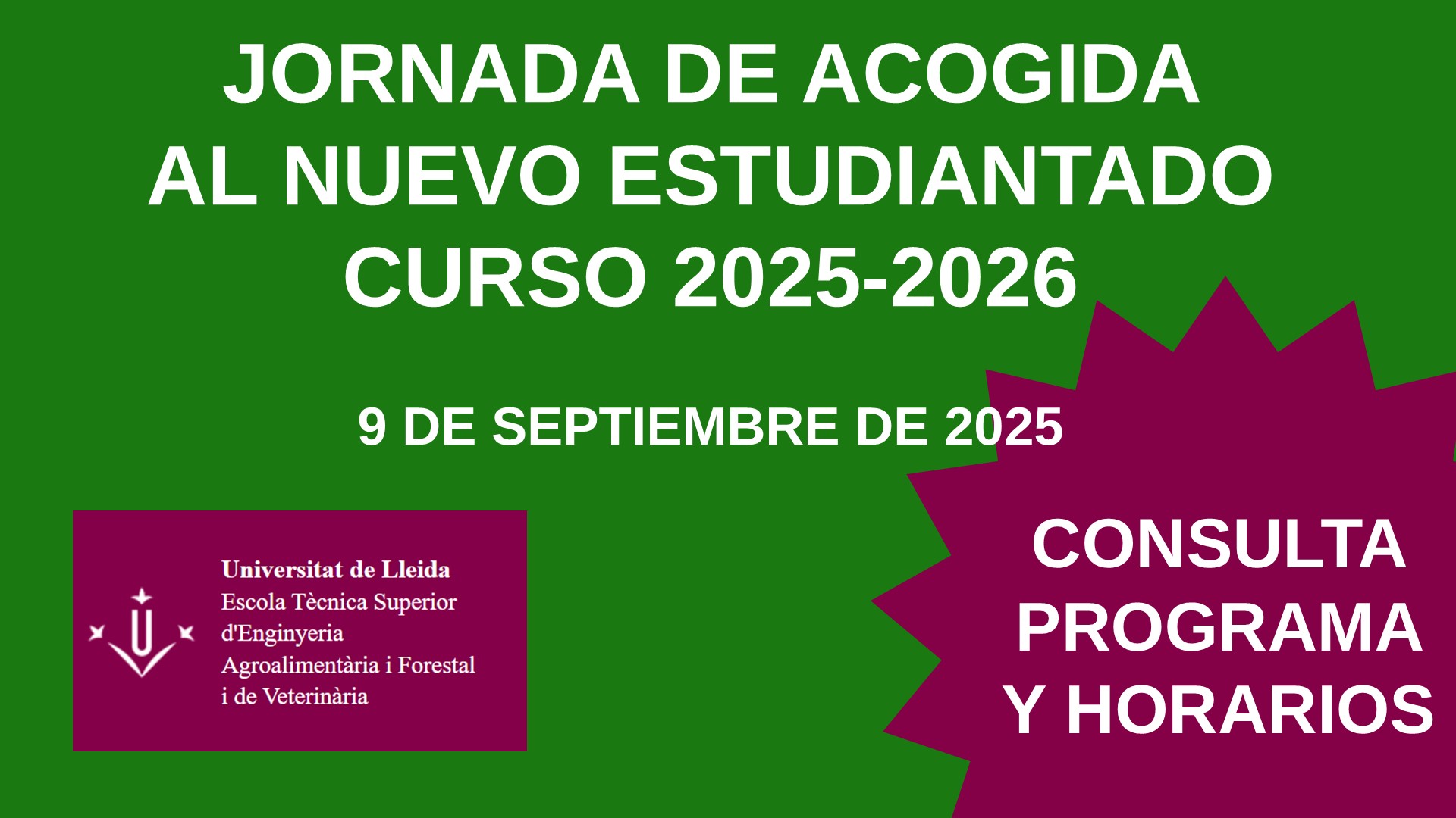 Jornada acogida 2025-26