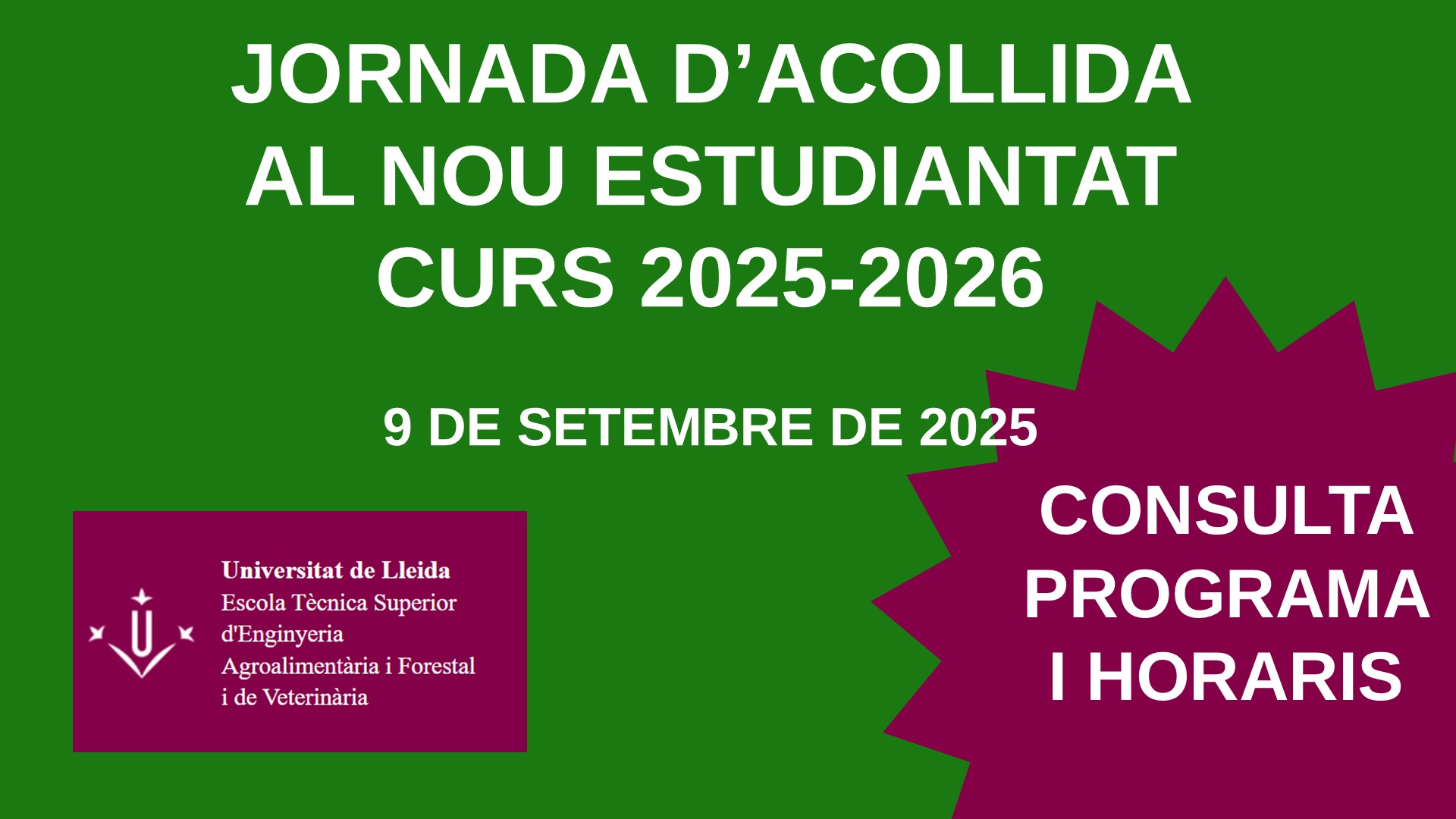 Jornada acollida 2025-26