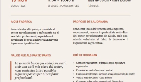 Cartell jove agricultor